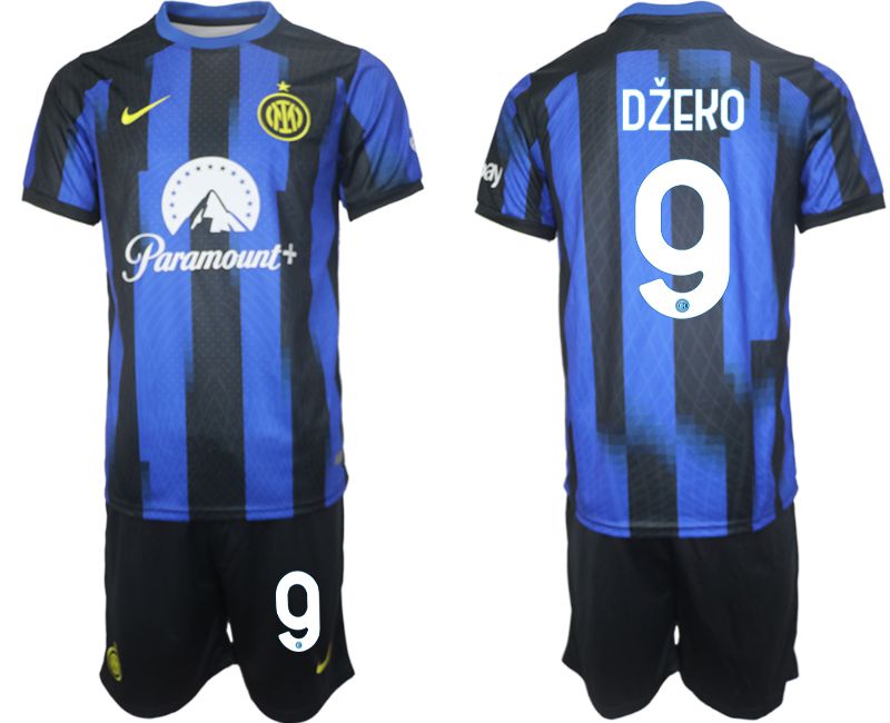 Men 2023-2024 Club Inter Milan home blue 9 Soccer Jersey